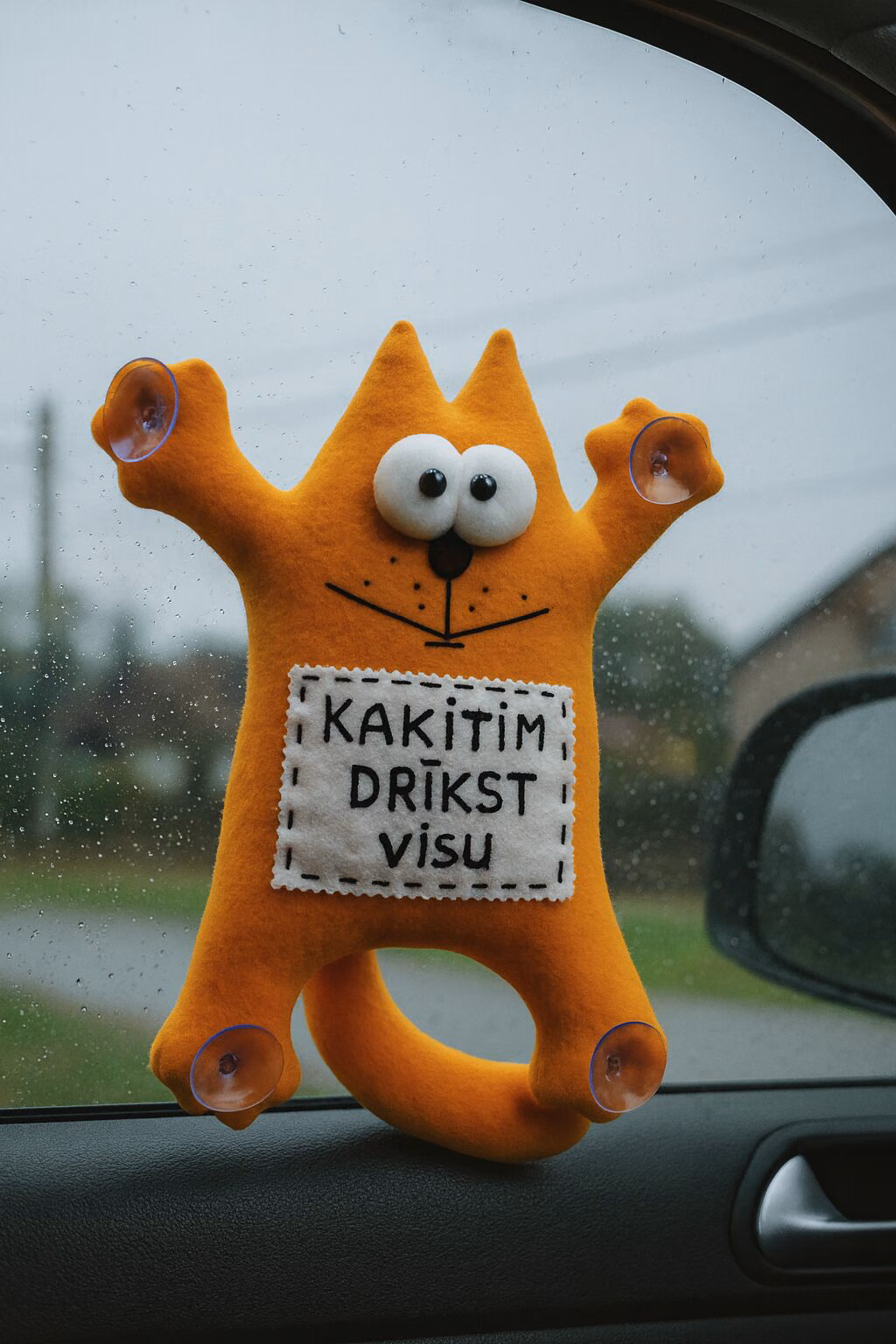 Cat in the car to order