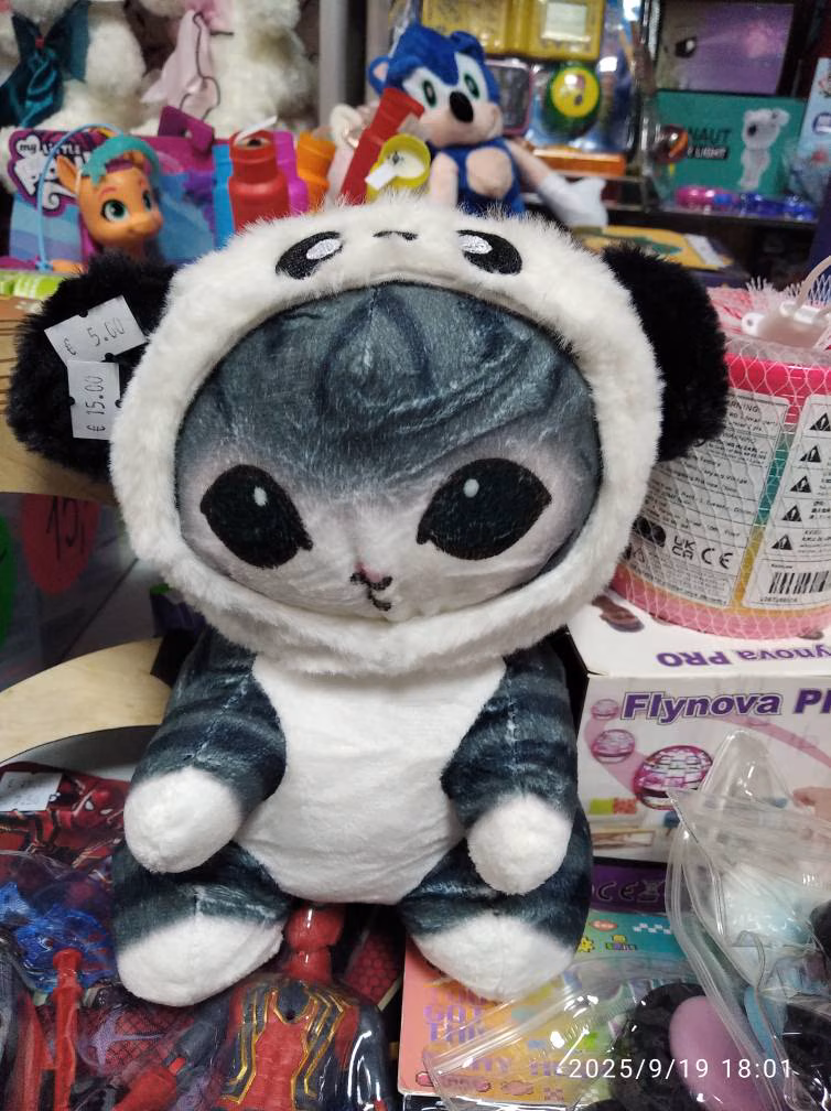 Cat in a hat toy (random color) 25 cm