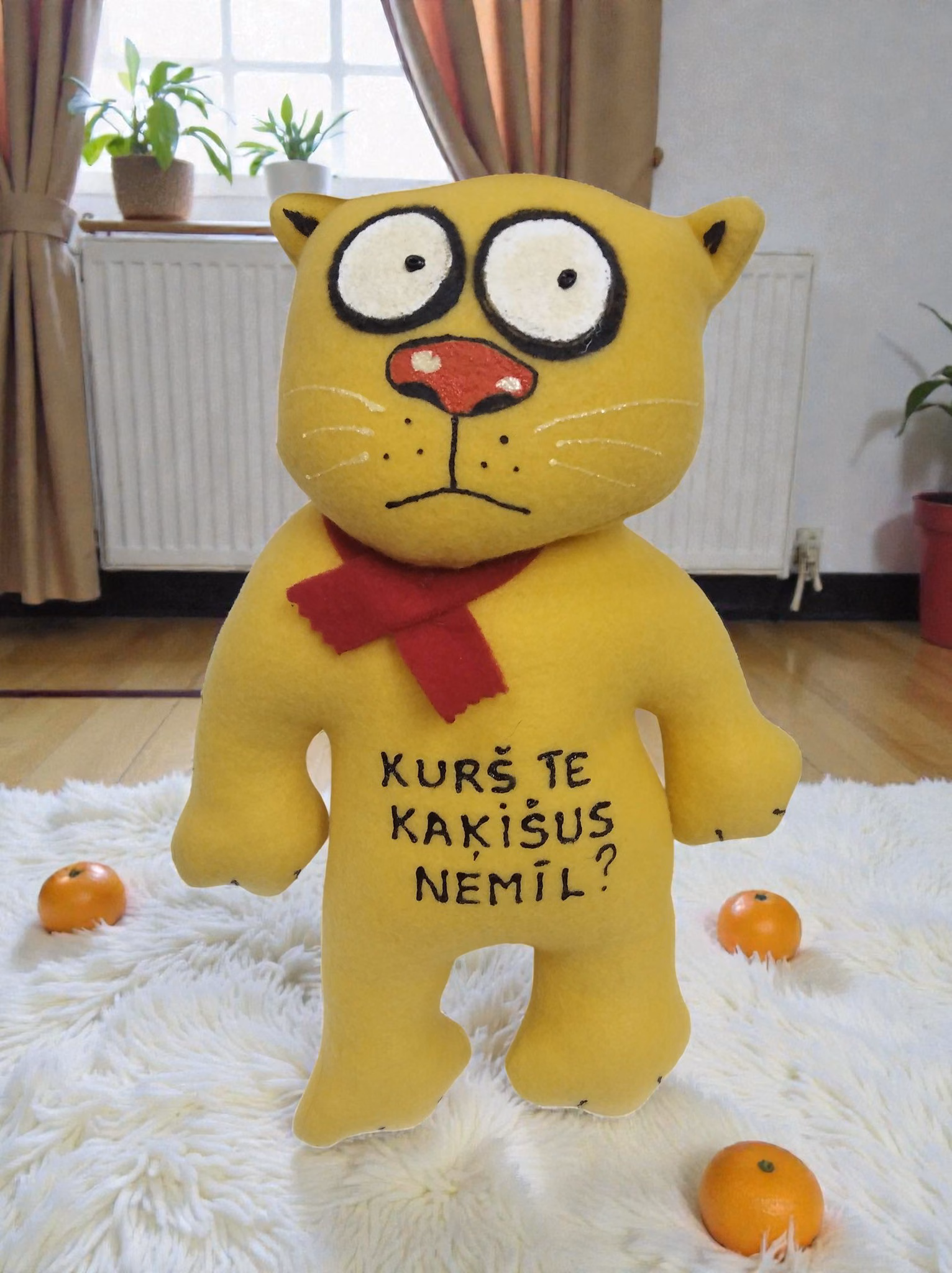 Handmade cat, 30 cm