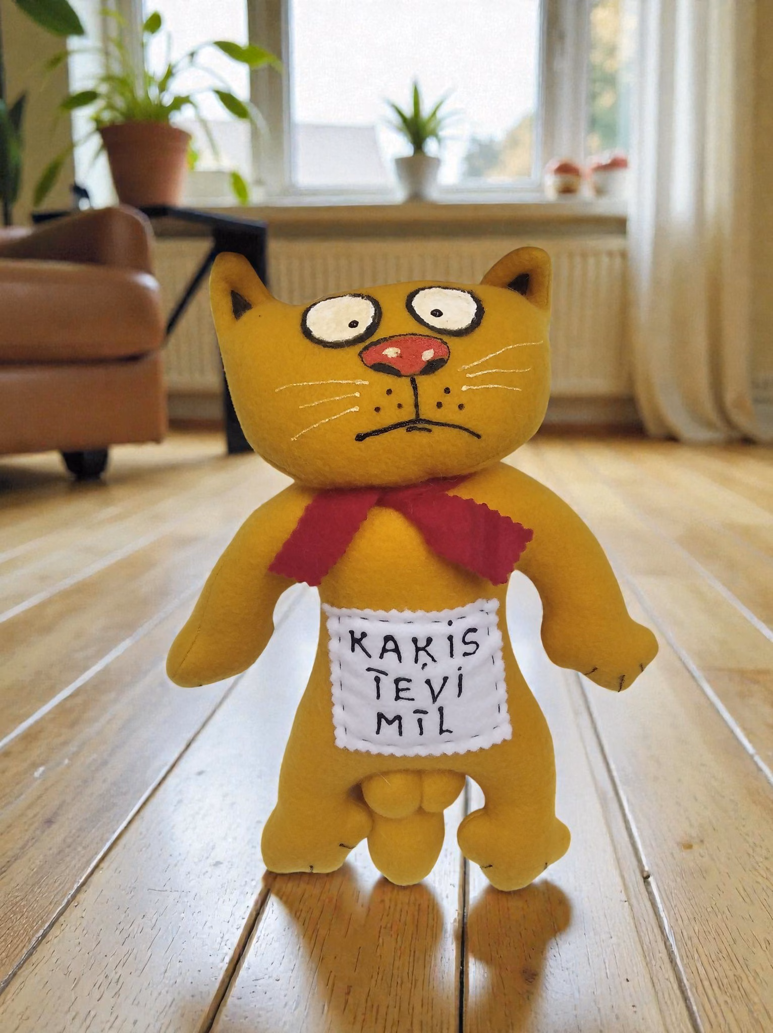 Handmade cat, 30 cm