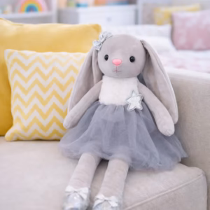 Soft toy bunny-ballerina, 40 cm