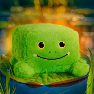 Soft toy frog cube 20 cm