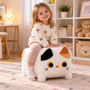 55-cm Cube-Shaped Cat Plush Toy