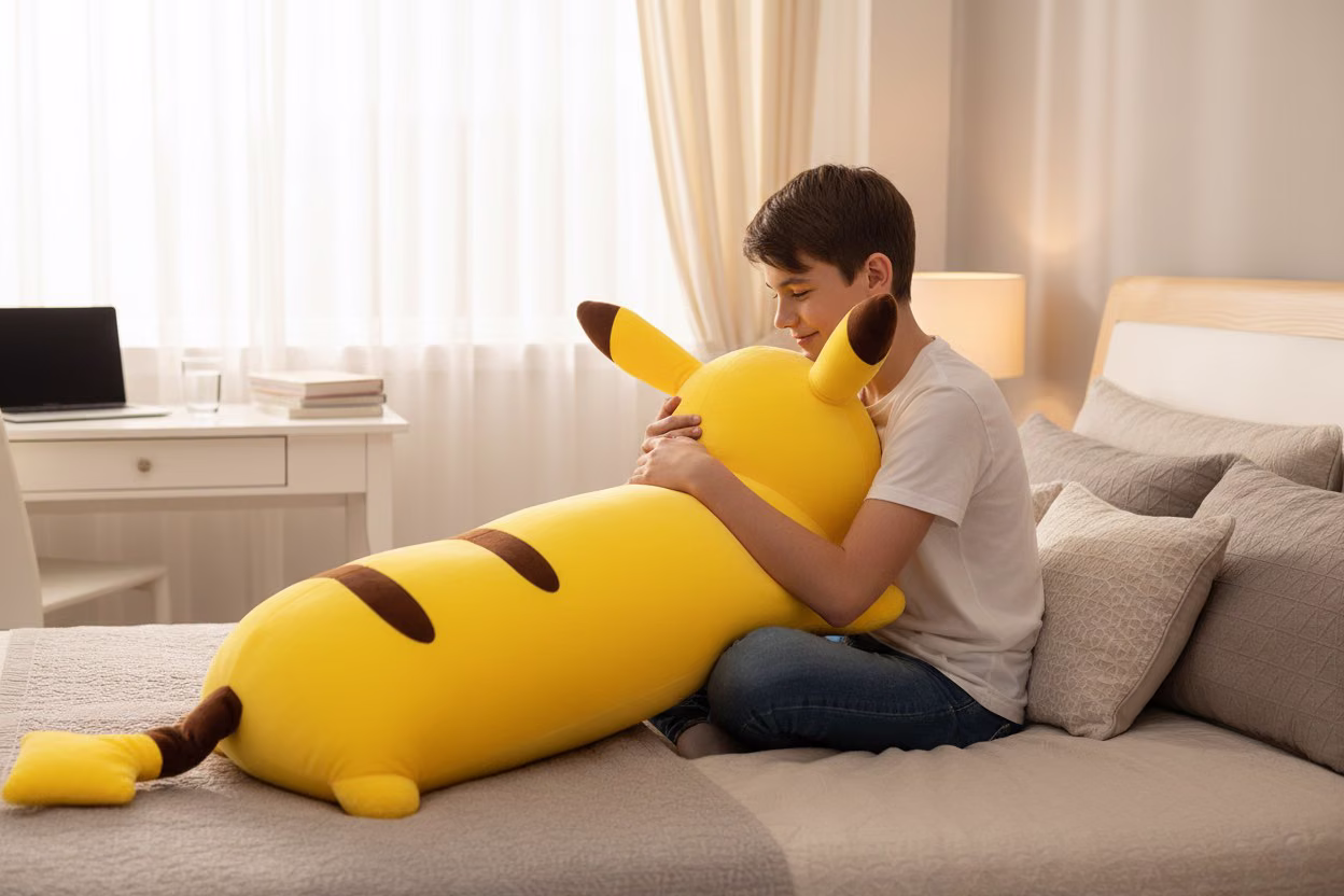 A yellow animal loaf of bread, 90 cm long.
