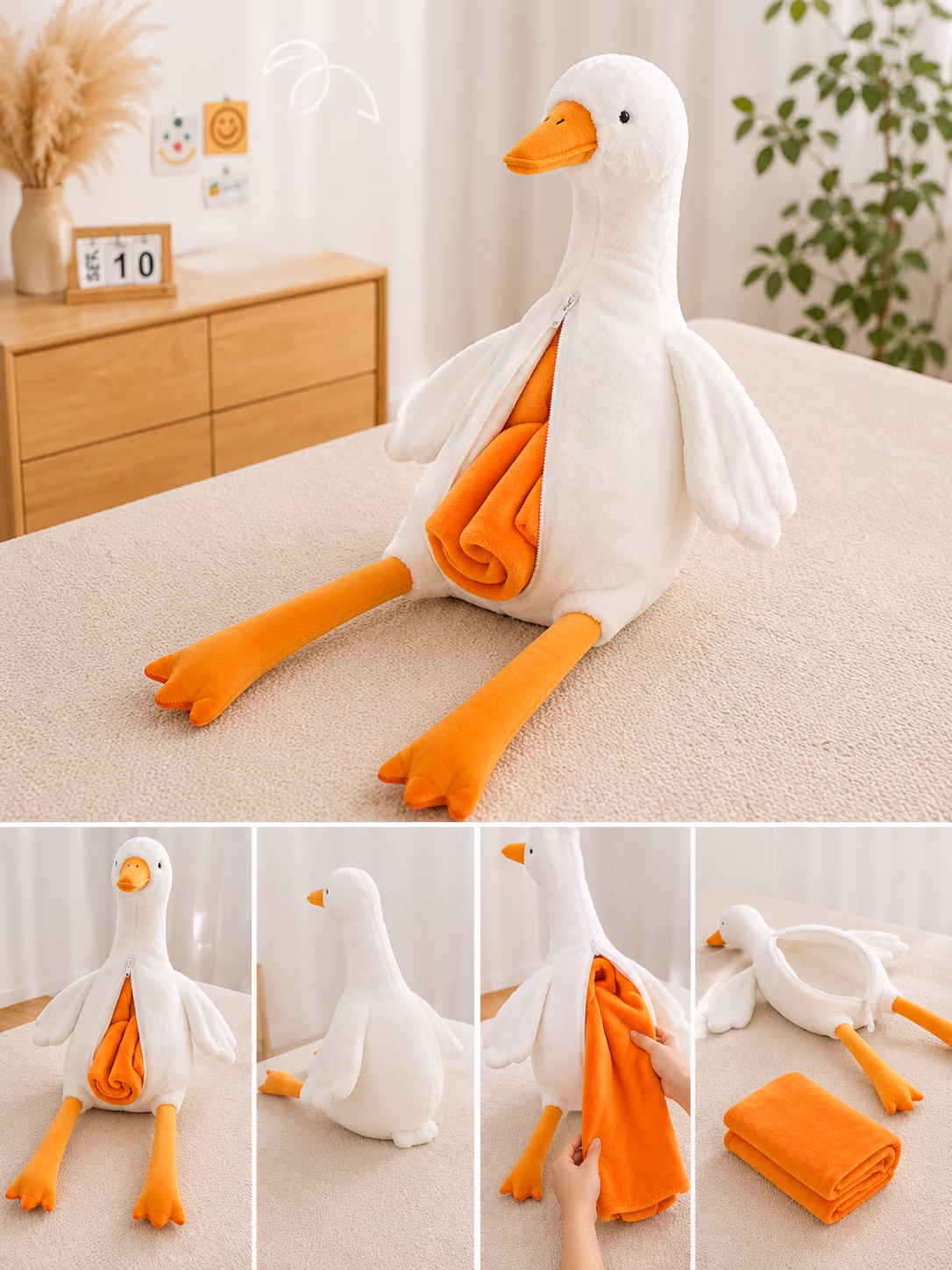 Goose with a blanket 90 cm — image 2