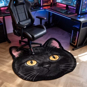 Black Cat Rug