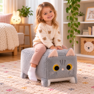 55-cm Cube-Shaped Cat Plush Toy